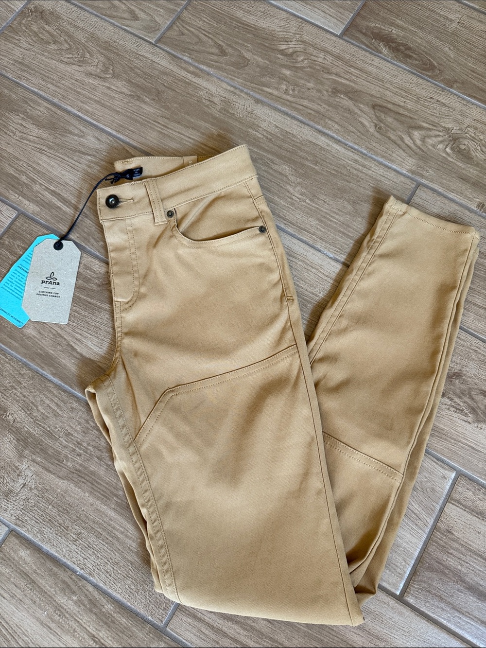 Prana Women's Stretchy Skinny Jeans in Tan